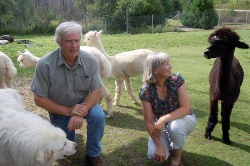Robert and Hanne Quigley hosted the Natural Fibre Festival at Silent Valley Alpaca near Ompah